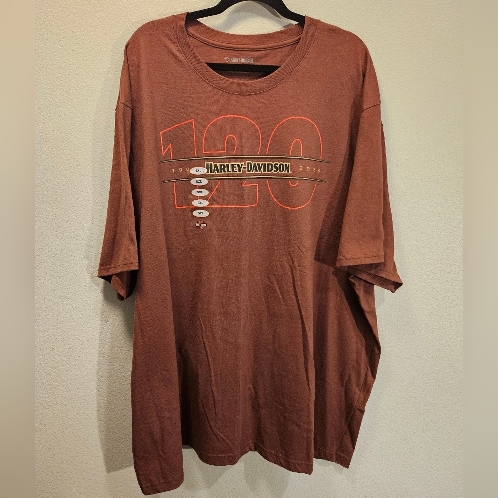 Harley Davidson 120th Anniversary T Shirt size 5XL New